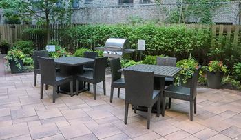 Patio with grills